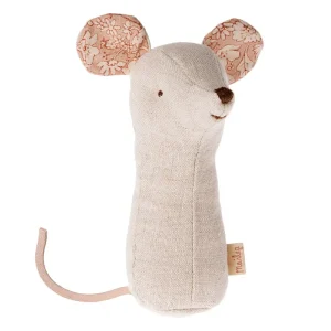 Lullaby Friends Mouse Rattle in Nature by Maileg