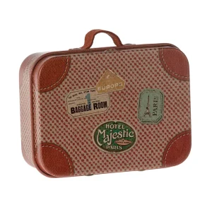 Micro Travel Suitcase in Rose by Maileg