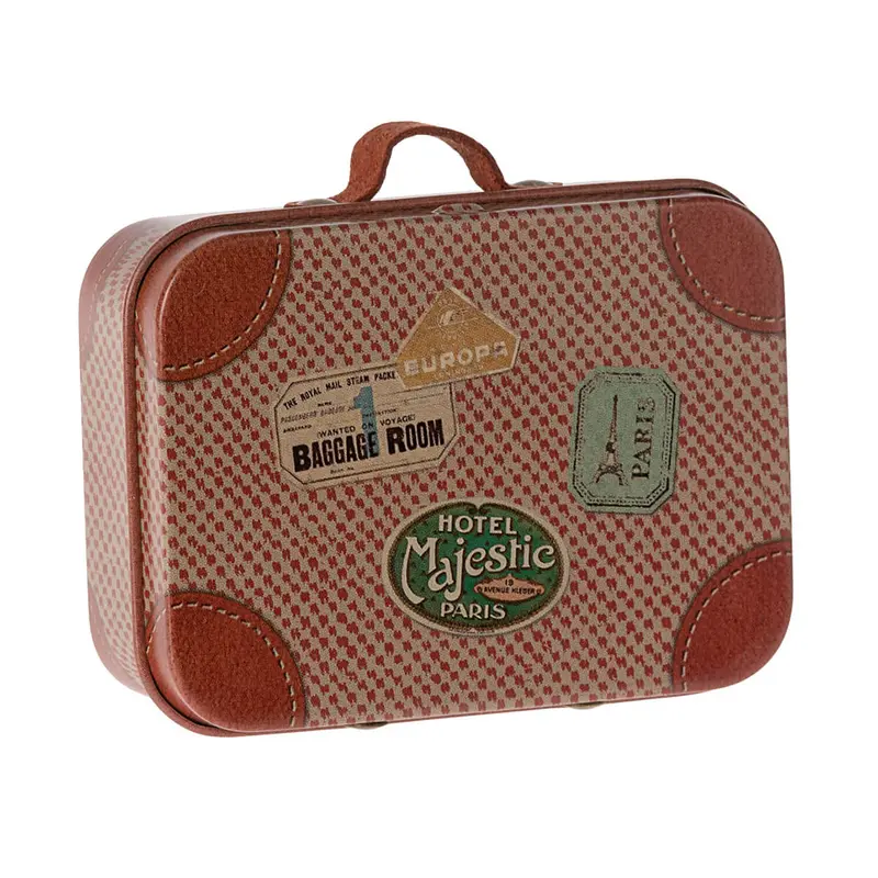 Micro Travel Suitcase in Rose by Maileg