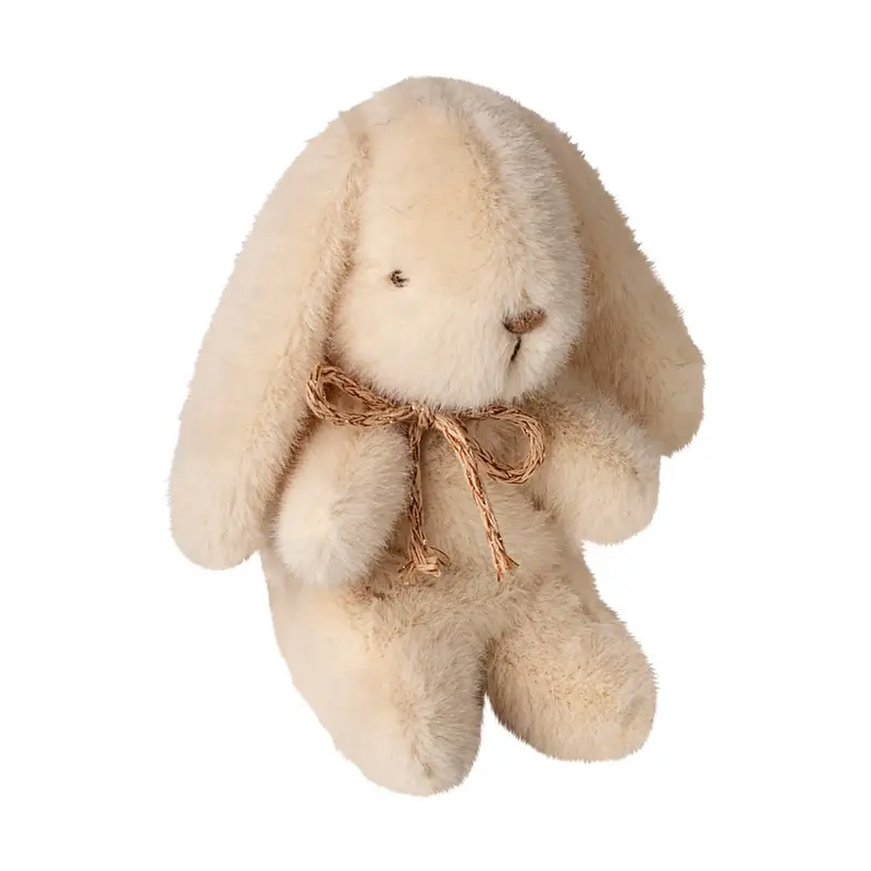 Mini Plush Bunny in Cream with Glitter Ribbon (13cm) by Maileg