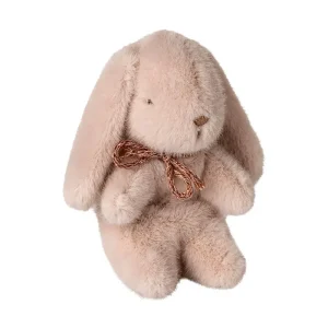 Mini Plush Bunny in Light Powder with Glitter Ribbon (13cm) by Maileg