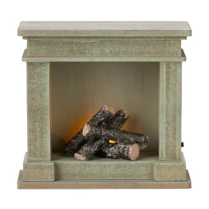 Miniature Fireplace in Dusty Green by Maileg