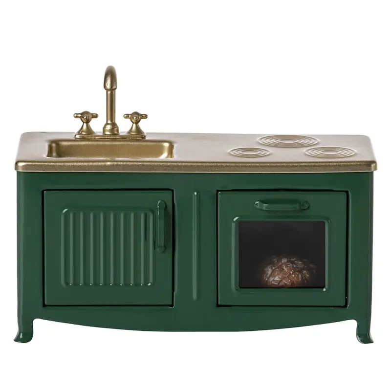 Mouse Kitchen in Dark Green by Maileg
