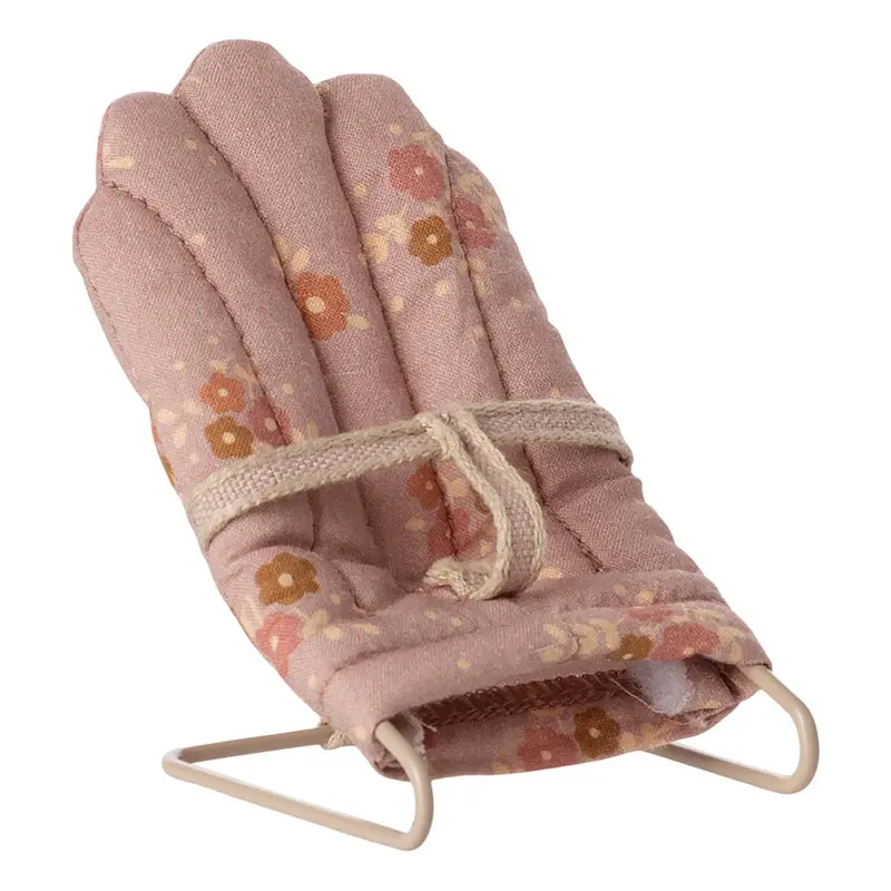 My Babysitter Baby Mouse / Bunny Chair in Rose by Maileg