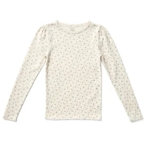 Pouf Tee in Calico Print Pointelle Oasis by Soor Ploom