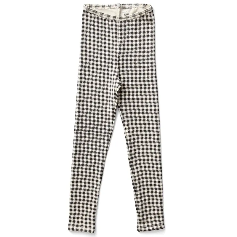 Stretch Legging in Gingham Shale by Soor Ploom