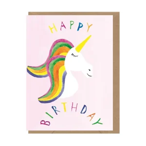 Unicorn Mini Greetings Card by Dominic Early for Earlybird Designs