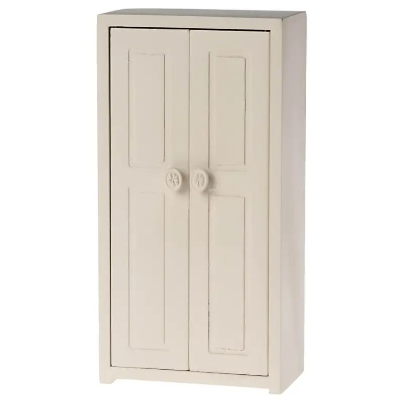 Wooden Closet for Mouse in Cream by Maileg