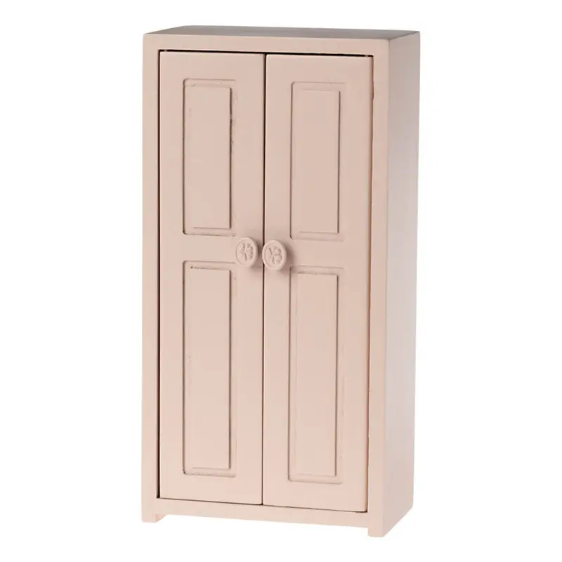 Wooden Closet for Mouse in Light Rose by Maileg
