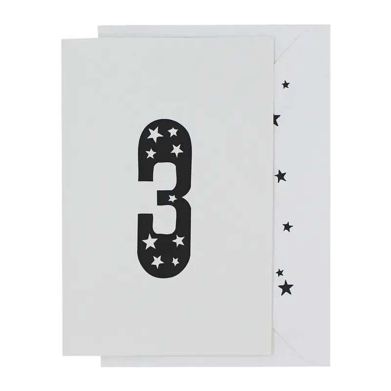 3rd Birthday Greetings Card by Artcadia