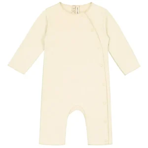Baby Suit With Snaps in Cream by Gray Label - Last One In Stock - 3-6 Months