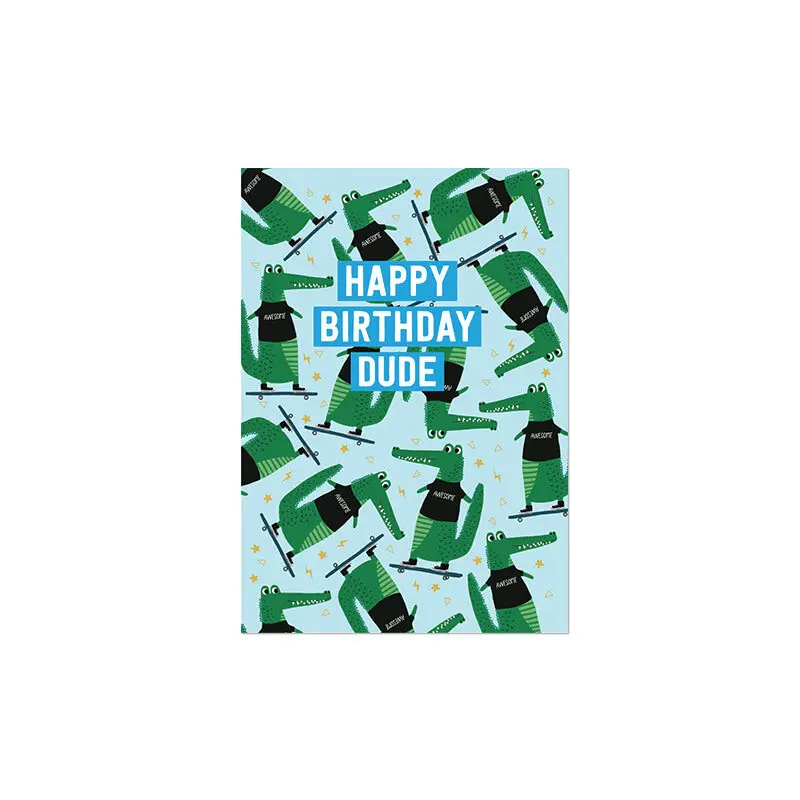 Birthday Dude Greetings Card by Mifkins