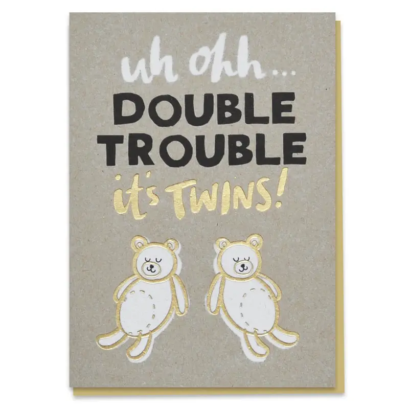 Double Trouble Greetings Card by Stormy Knight