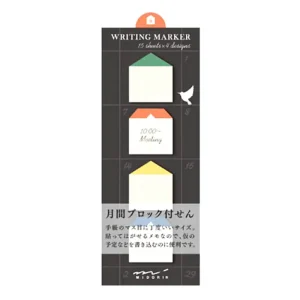 Houses Sticky Memo Block by Midori