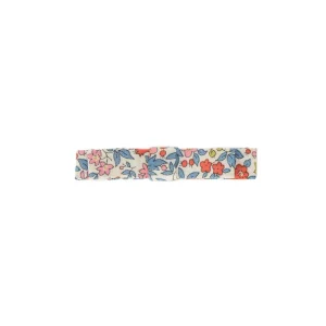 Liberty Alligator Hair Clip in Red Chamomile by Bon Dep
