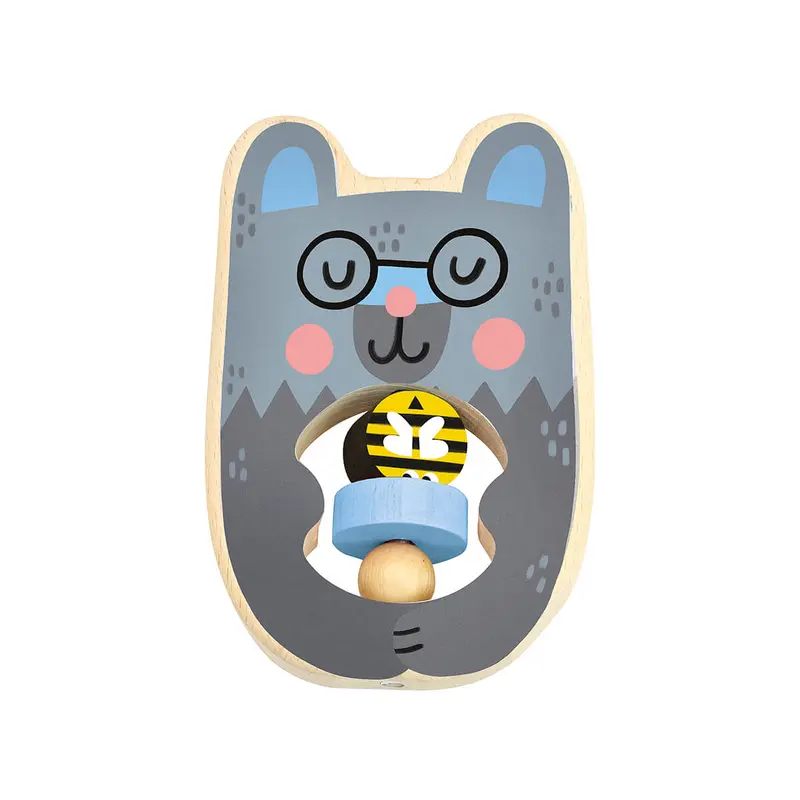 Michelle Carlslund Bear Rattle by Vilac