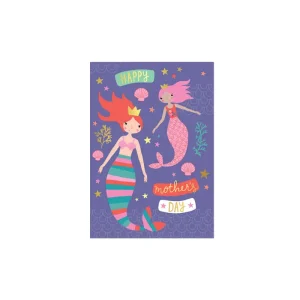 Mothers Day Mermaid Greetings Card by Mifkins