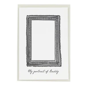 My Portrait of Daddy Greetings Card by Artcadia