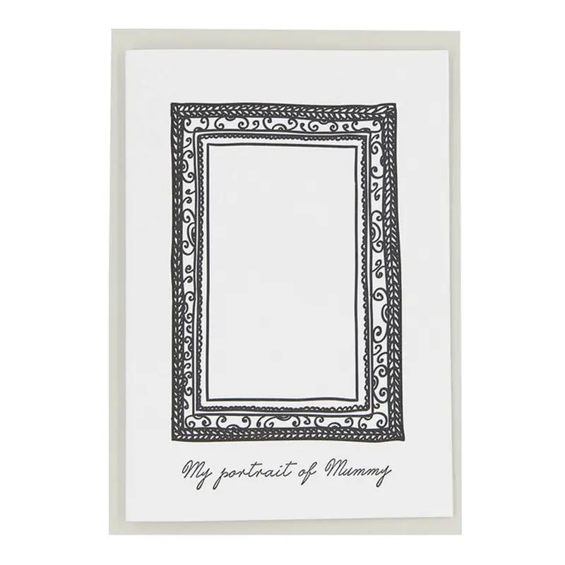 My Portrait of Mummy Greetings Card by Artcadia