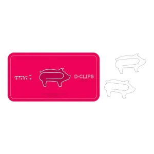 Pig D-Clip Paperclips by Midori