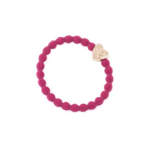 Gold Heart Hair Band in Burgundy by byEloise