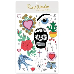 Mexico Temporary Tattoos (A5 Size) by Rosie Wonders
