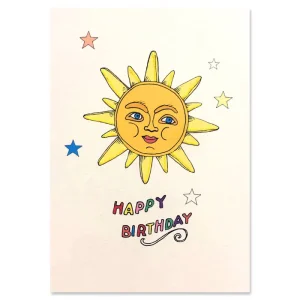 Sun Birthday Greetings Card by Rosie Wonders