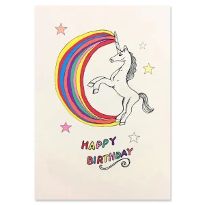 Unicorn Birthday Greetings Card by Rosie Wonders