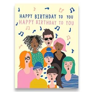 Choir Greetings Card by Emma Cooter for 1973