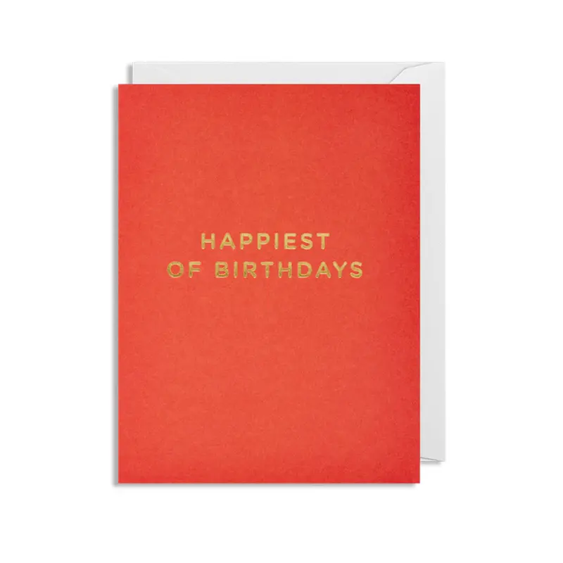Happiest Of Birthdays Mini Greetings Card by Cherished for Lagom Design