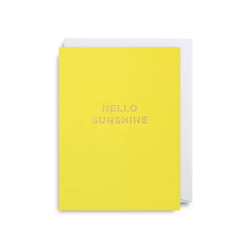 Hello Sunshine Mini Greetings Card by Cherished for Lagom Design