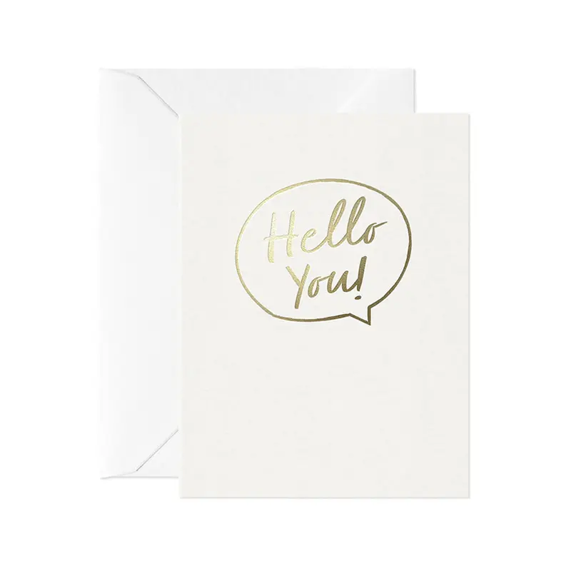 Hello You Mini Greetings Card by Leah Quinn for Card Nest