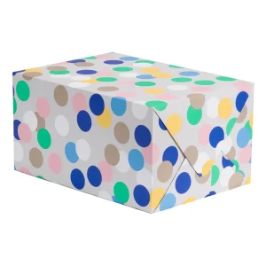 Shiki Blue Dots Gift Wrap by Kelly Hyatt for Lagom Design