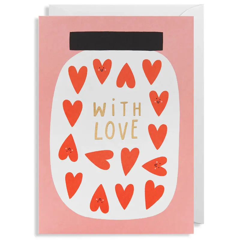 With Love Greetings Card by Susie Hammer for Lagom Design