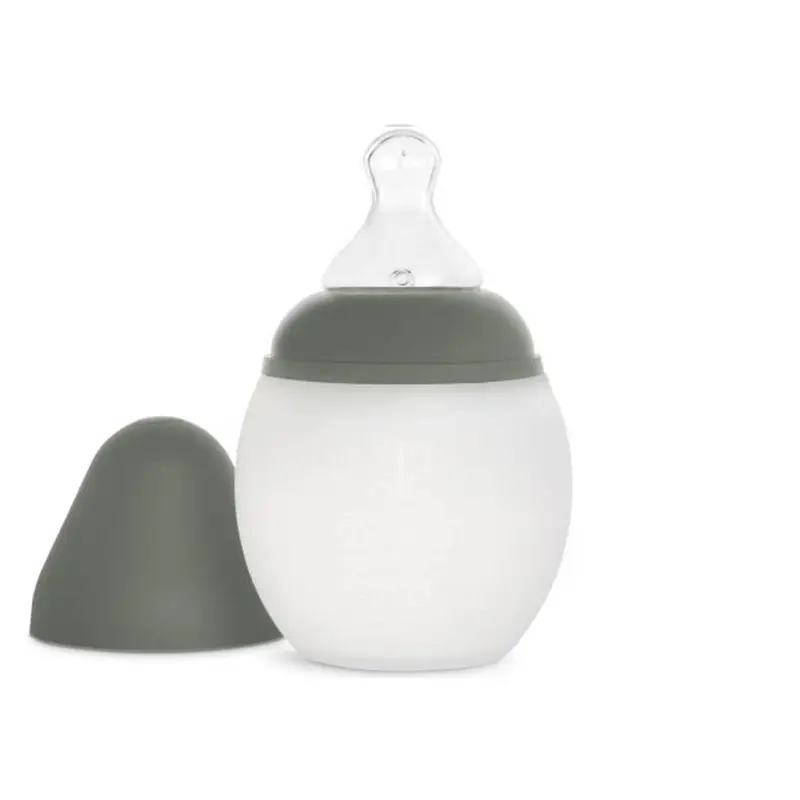 Baby Feeding Bottle 150ml With Teat in Khaki by lhe