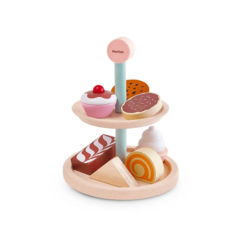 Bakery Cake Stand Wooden Play Set by PlanToys