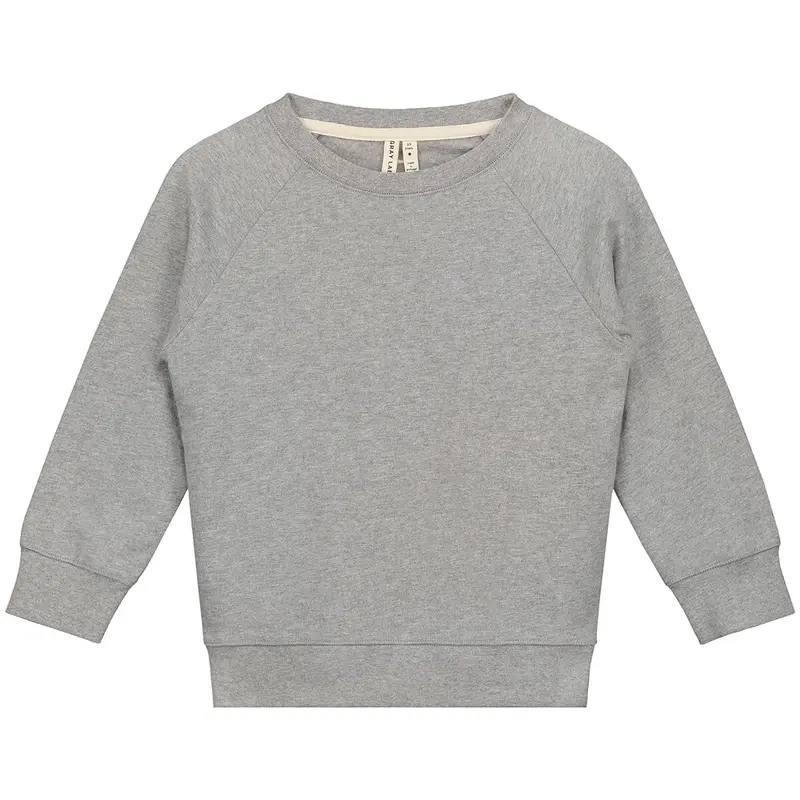 Crew Neck Sweater in Grey Melange by Gray Label - Last One In Stock - 2-3 Years