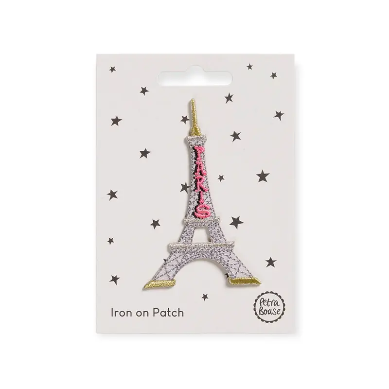 Eiffel Tower Iron On Patch by Petra Boase
