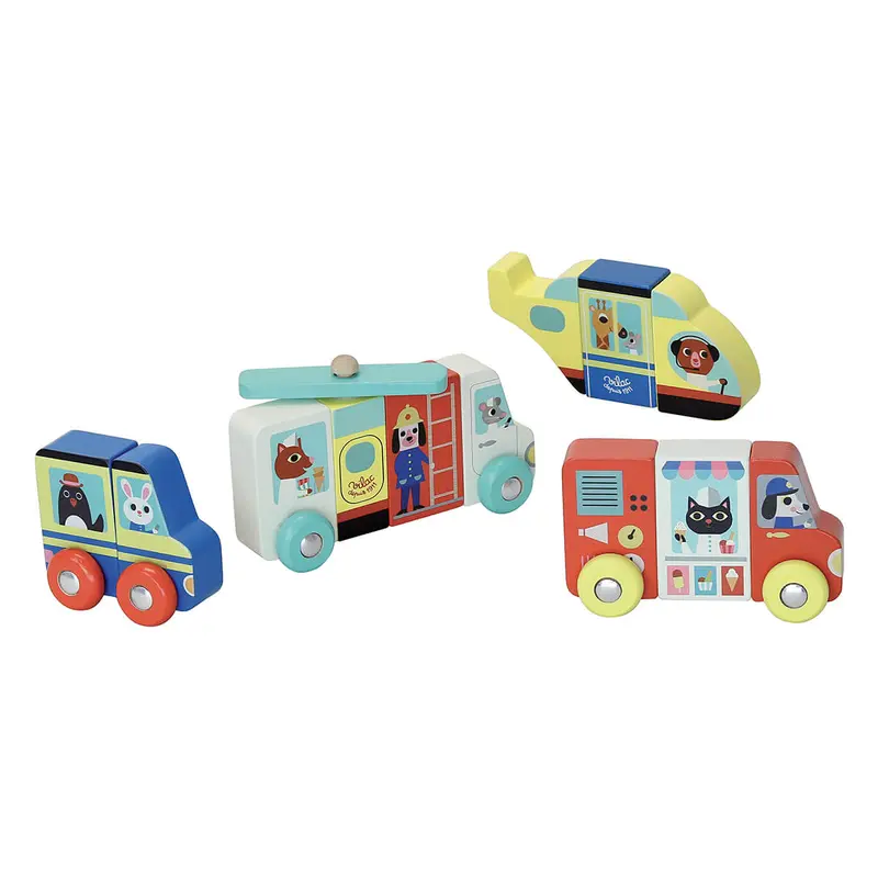 Ingela P. Arrhenius Magnetic Trucks Set by Vilac