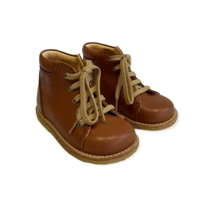 Lace Up Starter Boots in Cognac by Angulus - Last Ones In Stock - 22-25 EUR