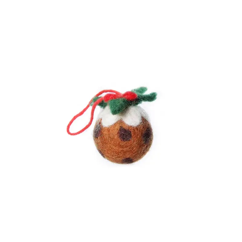 Mini Christmas Pudding Hanging Decoration by Amica