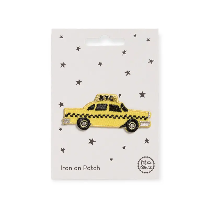 NYC Taxi Iron On Patch by Petra Boase