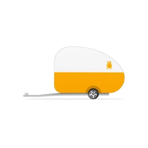 Rosebud Camper Trailer For Mini Candycar By Candylab Toys