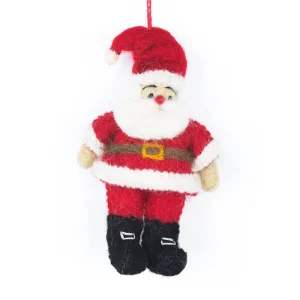 Tipsy Santa Hanging Christmas Decoration by Felt So Good