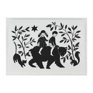 Brother and Sister Greetings Card by Artcadia