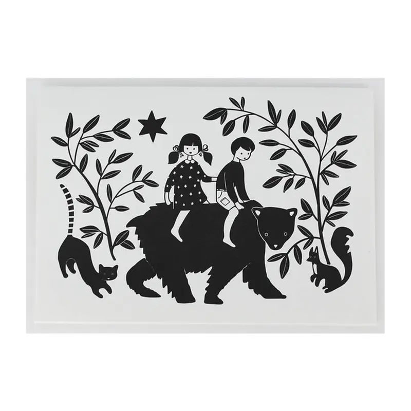 Brother and Sister Greetings Card by Artcadia