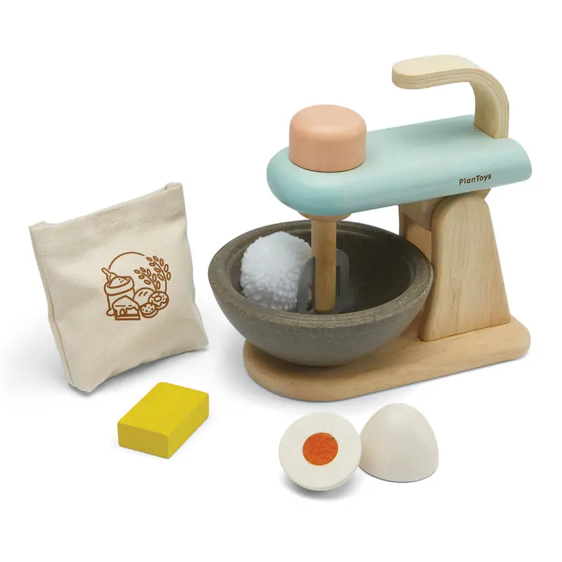 Cake Mixer Wooden Play Set by PlanToys