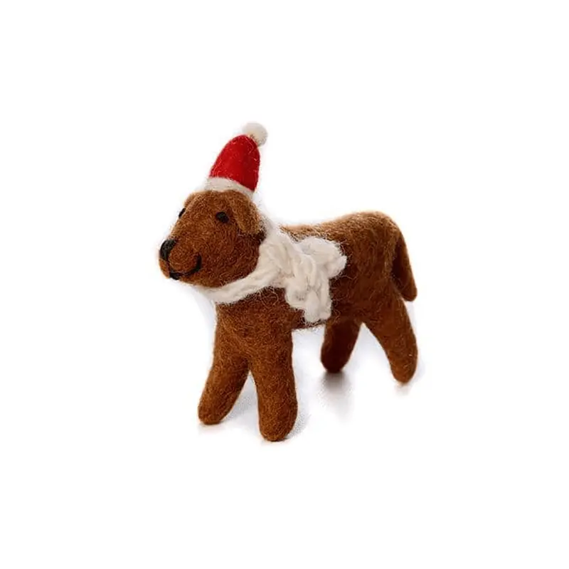 Christmas Chocolate Labrador Christmas Decoration by Amica