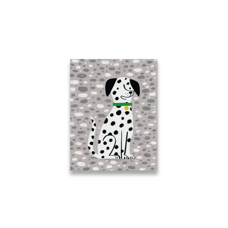 Dalmatian Mini Greetings Card by Lisa Jones Studio