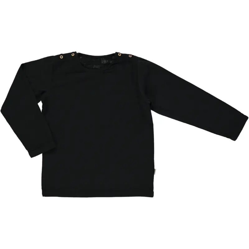 Houblon Baby Blouse in Pirate Black by Poudre Organic - Last Ones In Stock - 6-9 Months